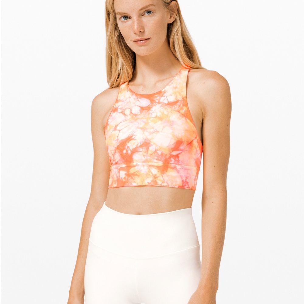 Lululemon Energy Bra High Neck Long Line *shibori - Picture 1 of 10